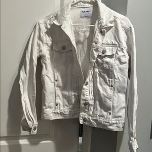 LIKE NEW White Jean Jacket
